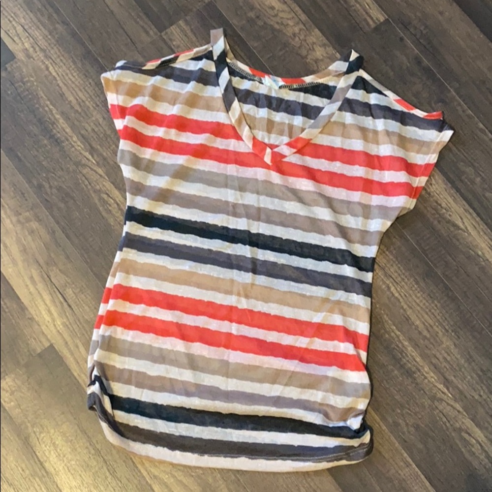 Stripped v neck